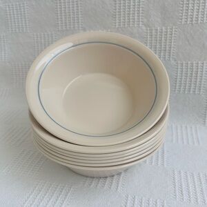 Vintage Corning Corelle Country Goose Pattern Cereal Bowl Set of 7